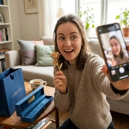 Rosa fortuna oro serie agua